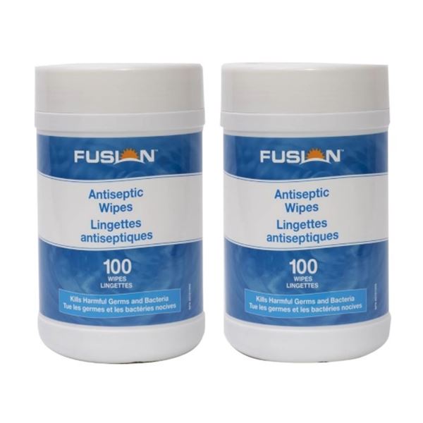 2PK FUSION 100PC ANTISEPTIC WIPES