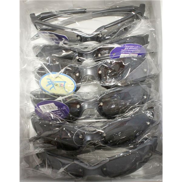 6 PAIRS OF 2 TONE GREY OAKLEY REPLICA SUNGLASSES