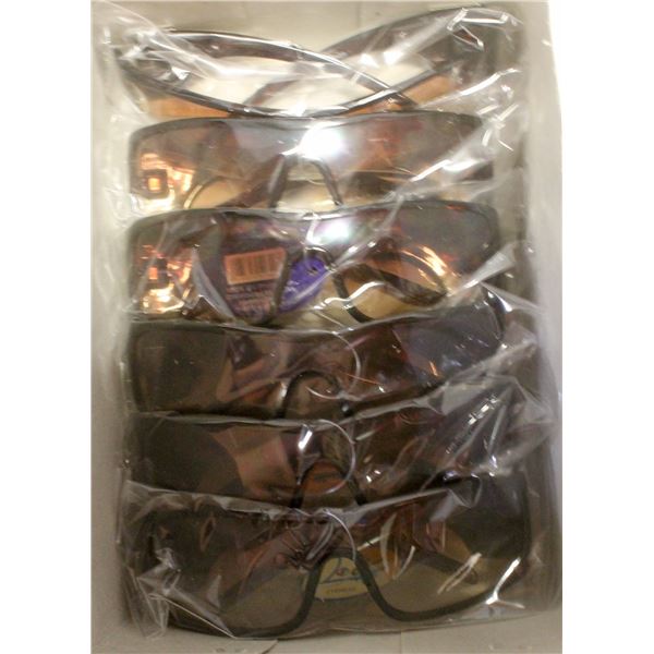 6 PAIRS OF BROWN FENDI REPLICA SUNGLASSES