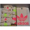 Image 1 : LOT OF 8 ADIDAS PINK & GREEN T-SHIRTS SIZE LARGE
