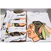 Image 1 : LOT OF 8 CHICAGO BLACKHAWKS T-SHIRTS SIZE XXL
