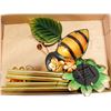 Image 1 : BUMBLE BEE COLOURFUL SOLAR WIND CHIME