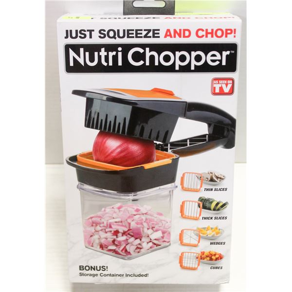 NUTRI CHIOPPER  AS SEEN ON TV  WITH BONUS STORAGE