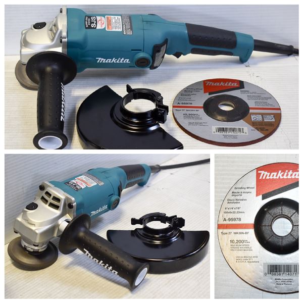 FEATURED LOT :  MAKITA GA6020 6" ANGLE GRINDER