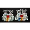 Image 1 : 2 SETS OF CRYSTAL LOVE BEARS