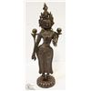 Image 1 : ANTIQUE HEAVY BRONZE TARA STATUE