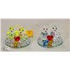 Image 1 : 2 SETS OF CRYSTAL LOVE BEARS