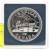 Image 1 : 1981 CANADIAN SILVER DOLLAR 'RAILROAD'