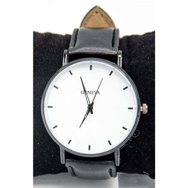 NEW MENS GENEVA QUARTZ MOVEMENT WATCH