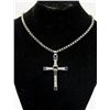 Image 1 : SILVER ALLOY CROSS AND CHAIN