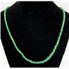 Image 2 : BZ814-44 10K YELLOW GOLD EMERALD 16" NECKLACE