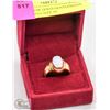 Image 1 : 10K YELLOW GOLD GENTLEMAN'S CAMEO RING SIZE 10