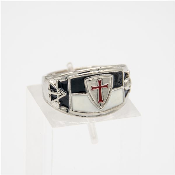 MENS .925 STERLING SILVER KNIGHTS TEMPLAR