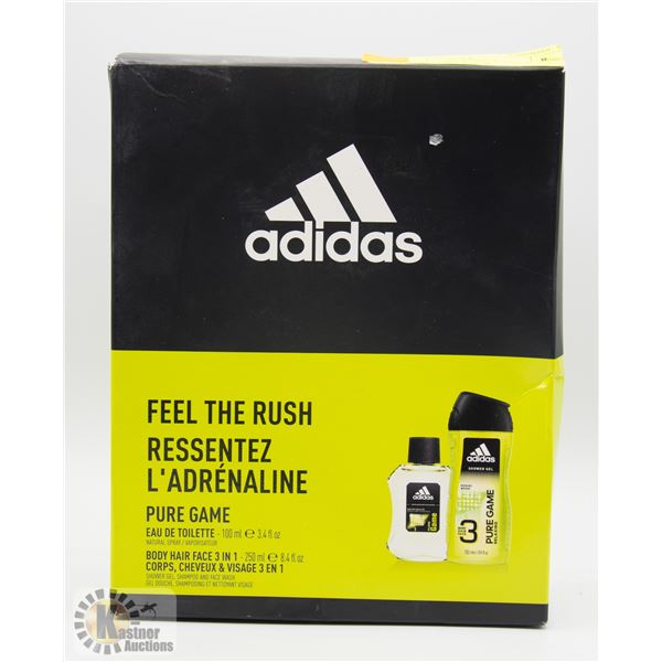 ADIDAS PURE GAME 2 PIECE SET- EAU DE TOILETTE &