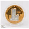 Image 2 : TWIN TOWERS GOLD & SILVER CLAD COIN