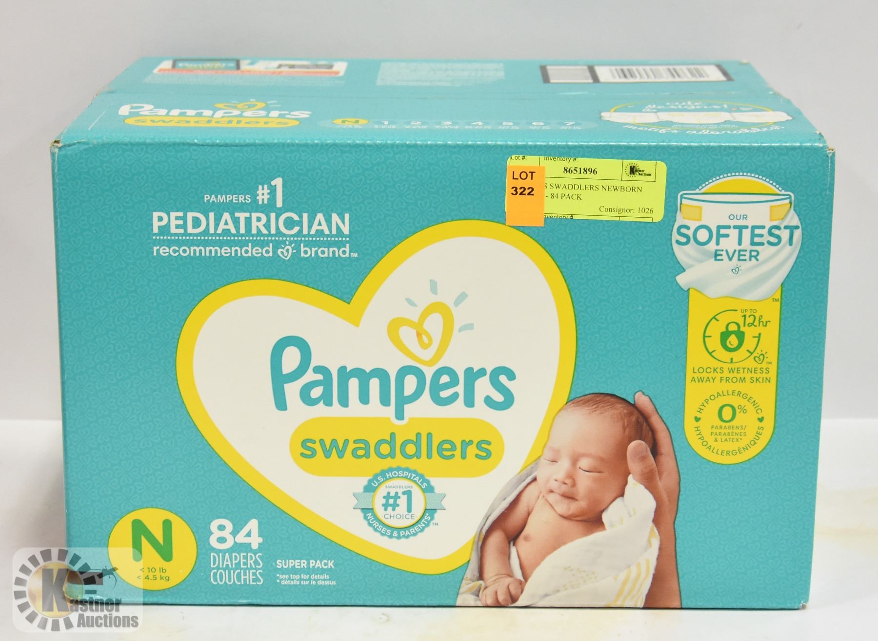 PAMPERS SWADDLERS NEWBORN DIAPERS - 84 PACK