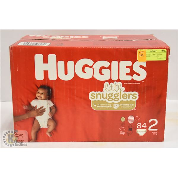 HUGGIES LITTLE SNUGGLERS DIAPERS SIZE 2 - 84 PACK