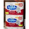 Image 1 : 2 X 12 PACK ROYALE 3 PLY STRONG BATHROOM TISSUE