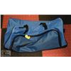 Image 1 : LARGE BLUE WHEELED DUFFLE BAG W/ CANADA FLAG ON IT