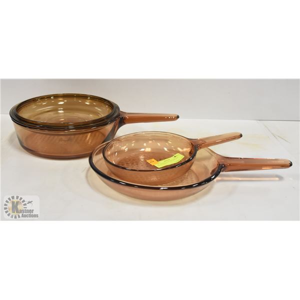 3PC VISIONS COOK SET, ONE POT WITH LID & 2