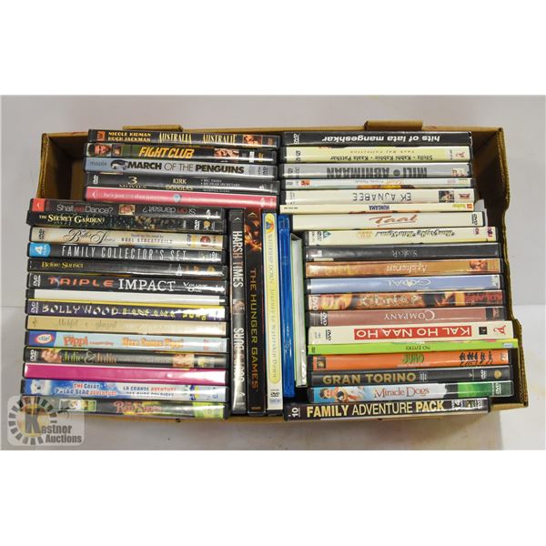 BOX OF DVD MOVIES