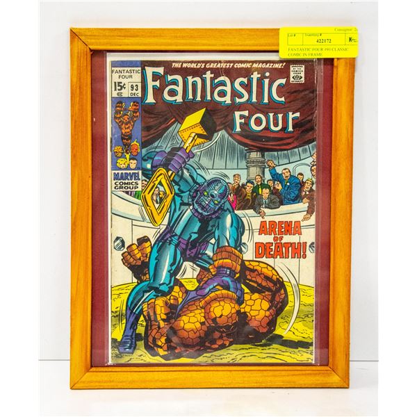 FANTASTIC FOUR #93 CLASSIC COMIC IN FRAME