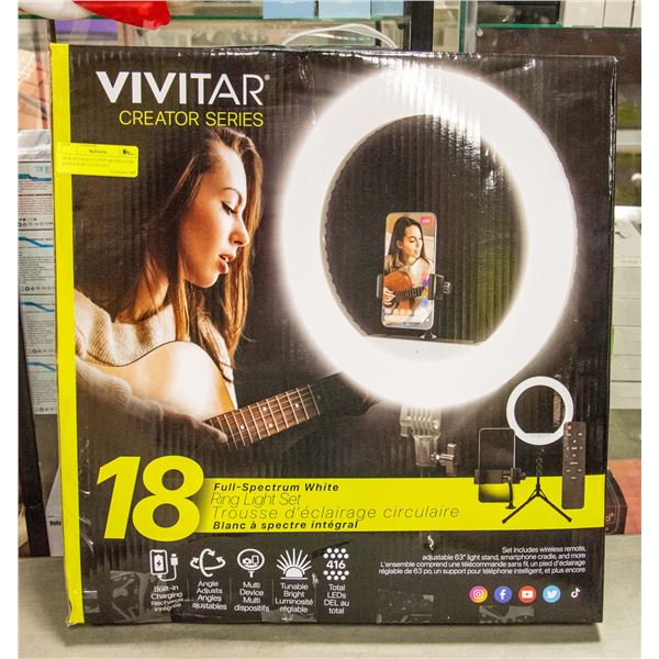 NEW REPACKED VIVITAR CREATOR SERIES RING LIGHT SET