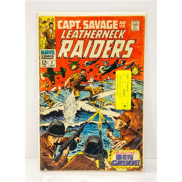 CAPT. SAVAGE #7 1960'S COLLECTORS COMIC