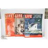 Image 1 : LOT OF 3 LIFE MAGAZINES FROM 1950'S