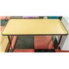 Image 1 : BAILIFF SEIZURE: WOODEN TOP TABLE 21" X 48" X 23.5