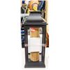 Image 1 : LUMINARA HERITAGE LANTERN WITH CANDLE BLACK, 24.5"