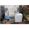 Image 1 : LOT OF 3 STORAGE CONTAINERS - EACH W/ 3 DRAWERS