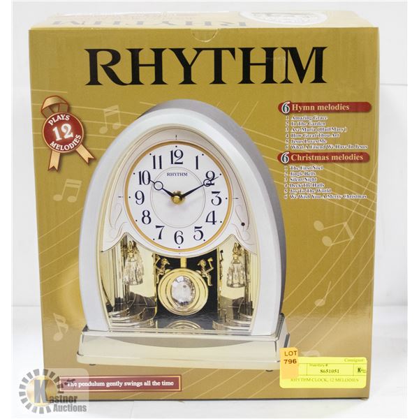 RHYTHM CLOCK, 12 MELODIES