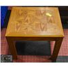 Image 1 : OAK WOODEN END TABLE 20" X  18 " X 18"