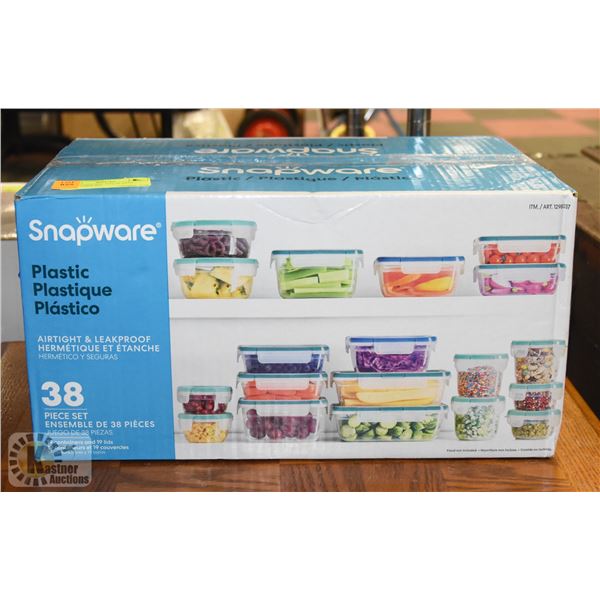 NEW SNAPWARE 38 PIECE PLASTIC CONTAINER SET