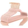 Image 1 : NEW 50 PACK OF MIZGI PREMIUM PINK VELVET HANGERS