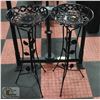 Image 1 : PAIR OF NEW METAL PLANT STANDS DIAMETER 12.5"