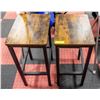 Image 3 : NEWLY ASSEMBLED VASAGLE RUSTIC BROWN BAR STOOL SET