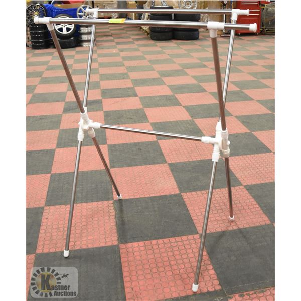 NEWLY ASSEMBLED X STYLE STANDING DRYING RACK