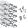 Image 1 : REPACKAGED LED ALUMINUM CHANNEL WIDE, 20 PACK