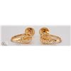 Image 1 : 14K GOLD EARRINGS - 1.57 GRAMS