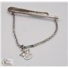 Image 1 : STERLING SILVER TIE CLIP WITH 14K GOLD CHARM