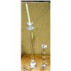 Image 1 : 2 CRYSTAL CANDLE HOLDERS