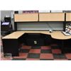 Image 1 : INDUSTRIAL SIZED OFFICE DESK - LUMINATED WITH KEY