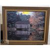 Image 1 : FRAMED PICTURE OF A COVERED BRIDGE