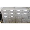 Image 1 : METAL 20 DRAWER CABINET H-28" W-45" & 15" DEEP