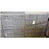 Image 1 : METAL 20 DRAWER CABINET H-28" W-45" & 15" DEEP