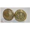 Image 1 : ANTIQUE BRASS DOOR KNOBS (2)