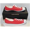 Image 1 : RED CONVERSE WOMEN'S SIZE 10 NEW IN BOX.