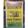 Image 1 : 1974 AEROSMITH CONCERT POSTER - REPRODUCTION